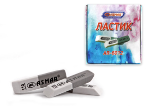 ЛАСТИК БЕЛО-СЕРЫЙ ДЛЯ РУЧКИ И КАРАНДАША СРЕДНИЙ