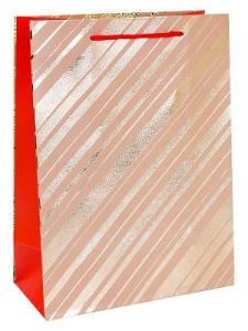 Пакет подарочный Drim cards "Сияние" 26х33х14 L матовая ламинация фольга ПКП-3127