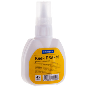 Клей ПВА OfficeSpace, 45г, с дозатором OS-45