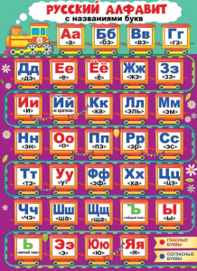 Плакат "Русский алфавит", 3001590