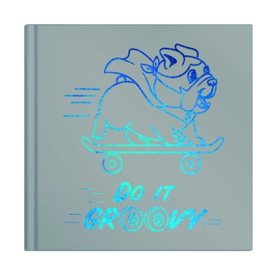 Записная книжка Notebook 'Бульдожек' 105х105мм, 80л, твердый переплет, 61548