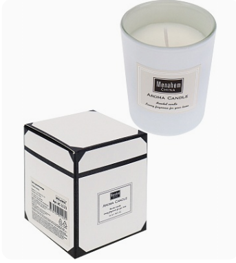 Свеча ароматическая Пряная амбра и дикая орхидея, 5.1х6.2 см, d7 см, АС-1126