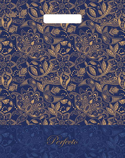 Пакет ПЭ с вырубной ручкой 37х30+3см (х25) (Перфекто Узоры) Тико, ВУР51624