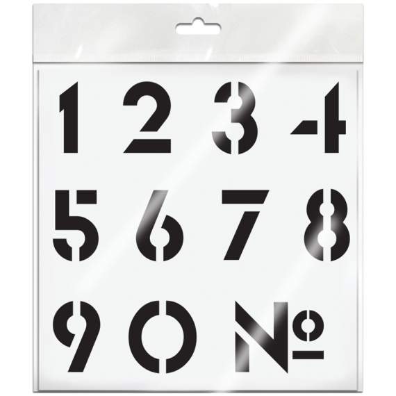 Трафарет ArtSpace 20х20 см 'Цифры', ТЦ2020_45561