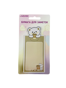 Клейкая бумага для заметок "deVENTE.Весёлые звери" 56x123 мм, 20 листов , офсет 80 г/м², 2010216