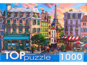 TOPpuzzle. ПАЗЛЫ 1000 элементов."Старый Париж", ХТП1000-4152