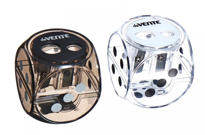 Точилка для карандашей 'deVENTE. Dice' 40x40x40 мм, 2 отверстия, 4071320