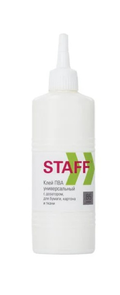 Клей ПВА универсальный, STAFF, 85 грамм, 220365