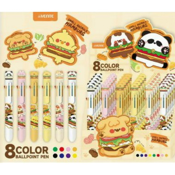 Ручка шариковая автоматическая 8 в 1 подарочная 'deVENTE. Cute Hamburger', 5071404