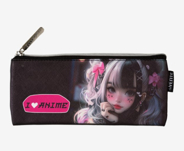 Пенал 'deVENTE. I Love Anime' 21,5x9x1 см, плоский для 35 предметов, 7024525